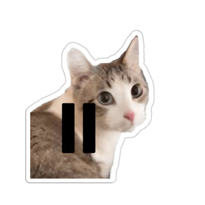 Pause Cat PFP Cut Stickers